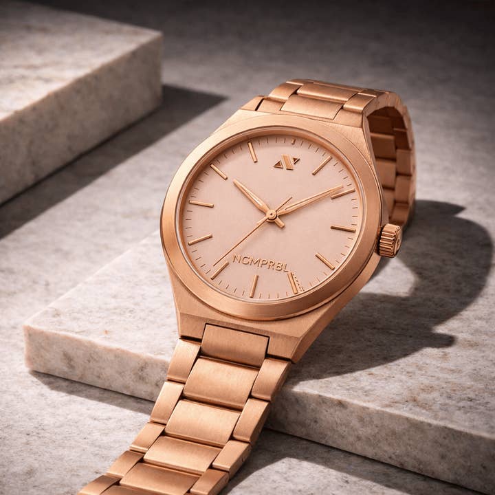 Elevate Link Rosé Swiss, 42MM for wholesale by NCMPRBL