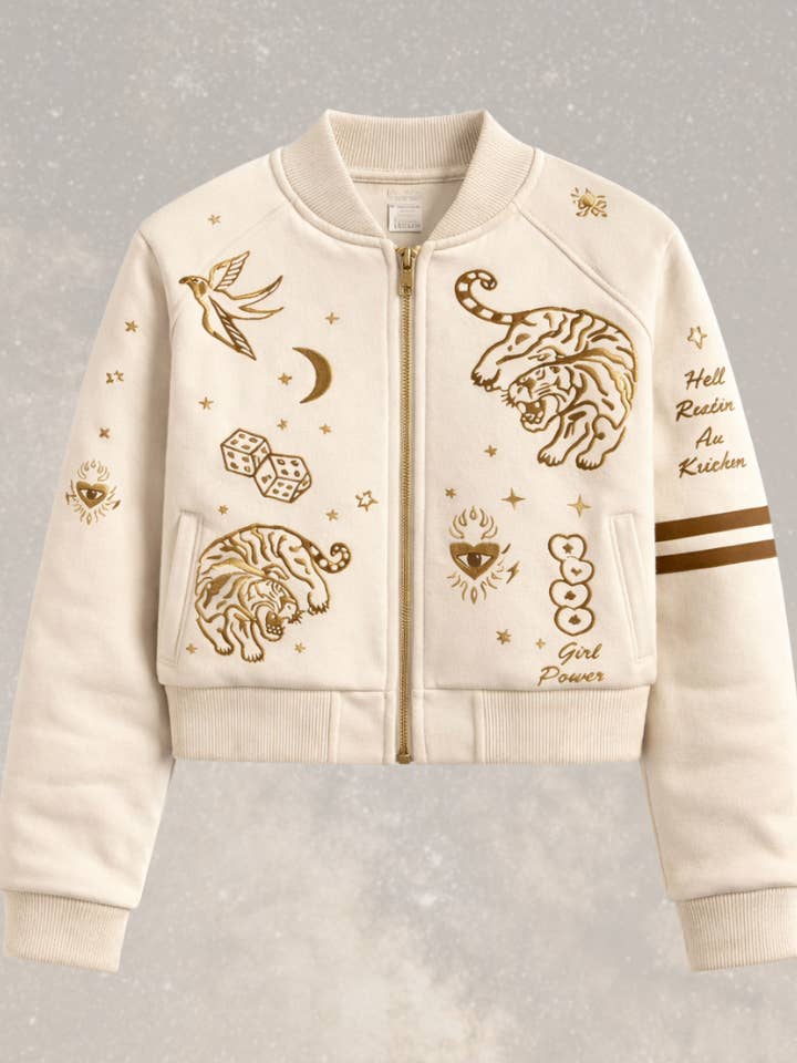 GIACCA VARCITY - ORACLE BIANCO per la vendita all'ingrosso da parte di WILDUST