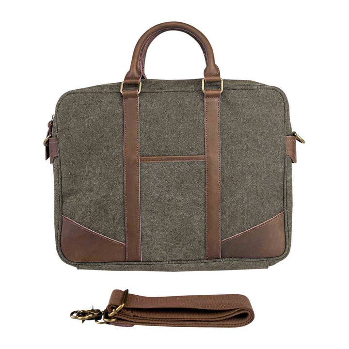 ZEDE PARIS - Wholesale Laptop Bag - Unisex - ARTS-ET-METIERS - Canvas and leather laptop bag42