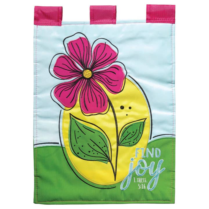 Find Joy Garden Flag for wholesale by Cottage Garden