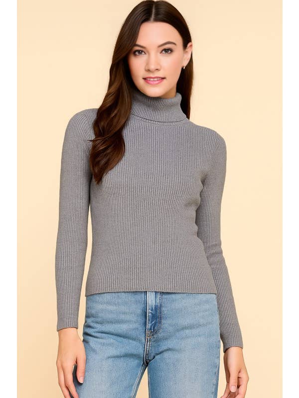 MIO WHOLESALE - Wholesale Knitted jumper – Women′s - CTN03 CLASSIC TURTLE NECK LONG SLEEVE KNIT SWEATER15