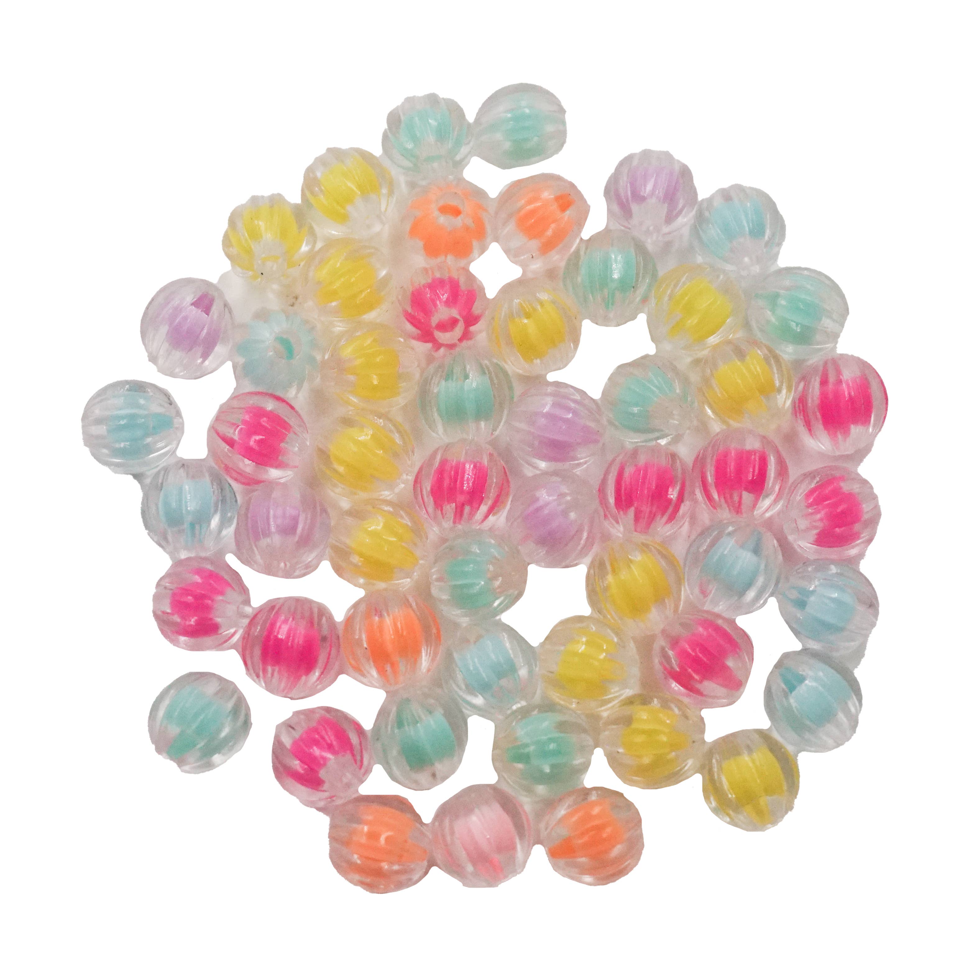Angels Craft - Wholesale Beads - Shiny Acrylic Candy Colors Round Shaped Beads1