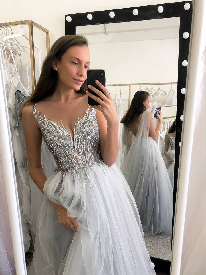 Lutien Bridal - Wholesale Gown - Women's - Elven wedding dress cape sleeves2