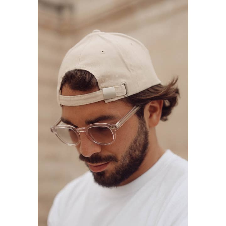 Un baiser français s'il vous plaît – Großhandel Basecap – Unisex – Beige Baumwollkappe für Herren5