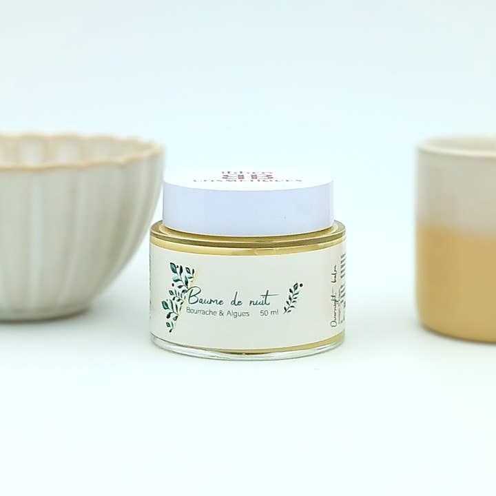 Baume de nuit, bourrache et algues pour la vente par Ibbeo Cosmétiques