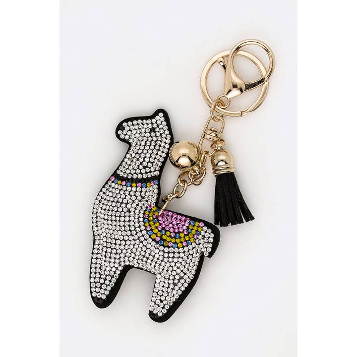 Nero PORTACHIAVI ICONICO CRYSTAL LAMA KC380X160 in vendita all'ingrosso su Faire