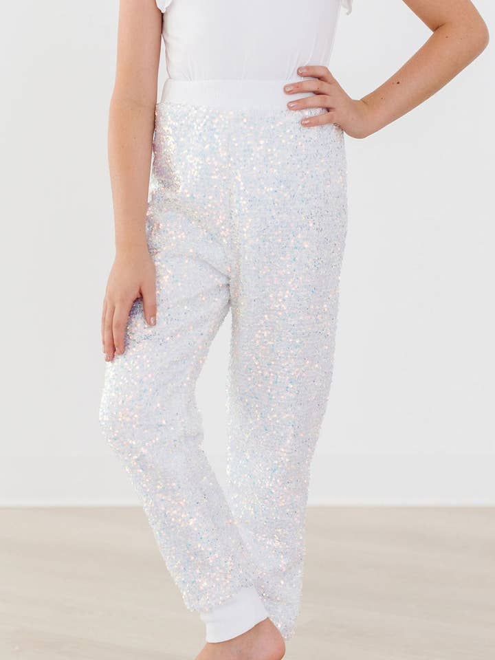 SALE Disco Sequin Joggers for wholesale by Mila & Rose