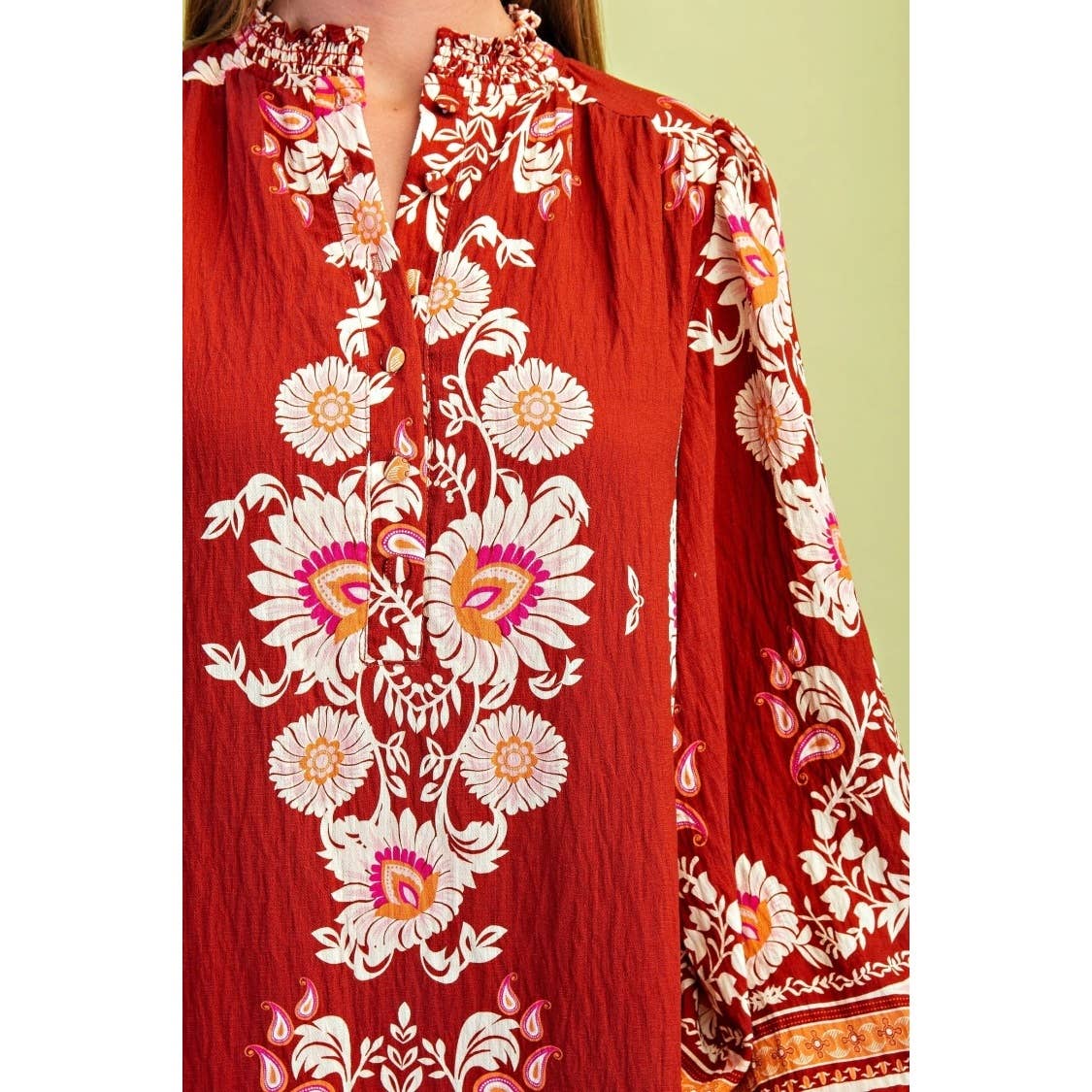 STYLE USA - Wholesale Dress - Women's - Floral Print Midi Dress17