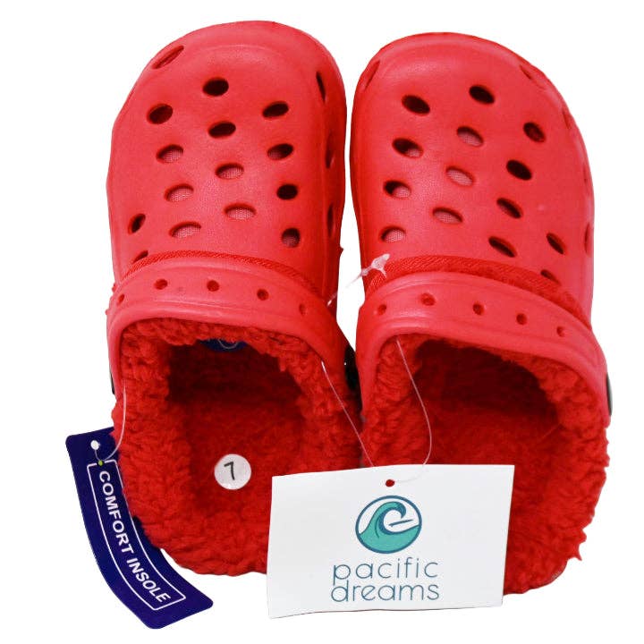 GreatBuy.com - Wholesale Clogs - Women's - *OUTSIDE OF CA* RED TODDLER FUR LINED CLOG 6-ASST SIZE C/...0