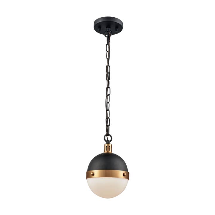 Harmelin 7'' Wide 1-Light Mini Pendant - Matte Black for wholesale on Faire3