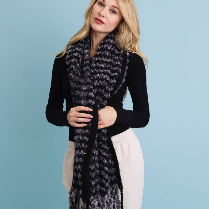 Leto Accessories - Wholesale Scarf - Unisex - Ultra Soft Chenille Tassel Scarf - 6 Colors!5