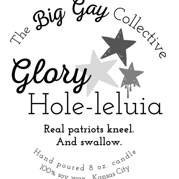 The Big Gay Collective LLC - Wholesale Jar/Filled Candle - Glory Hole-leluia3