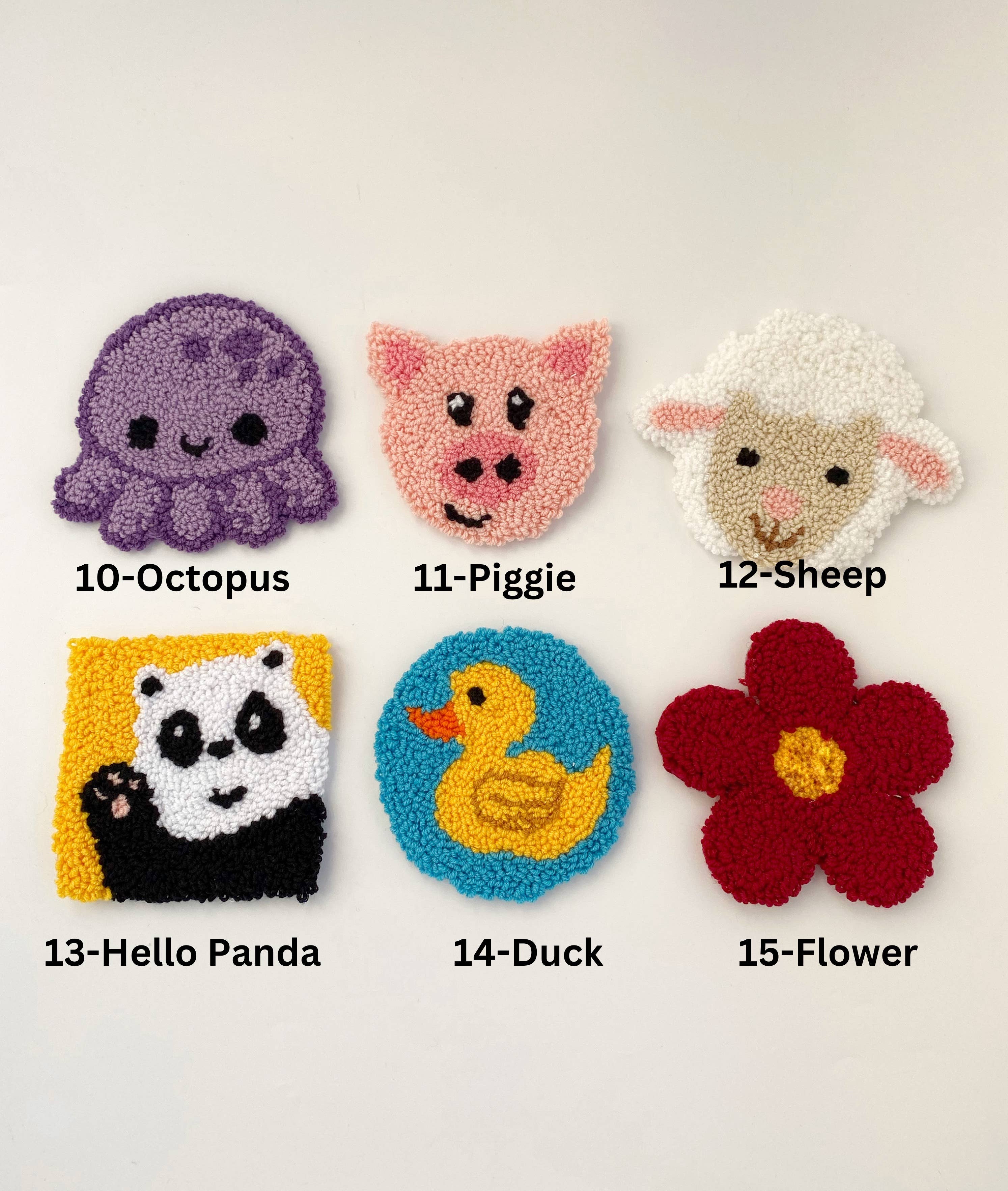 Honey Art and Nature - Wholesale Coasters - Punch Needle Coasters, Keychain, Pin, Badge,Magnet,Hair Clip3