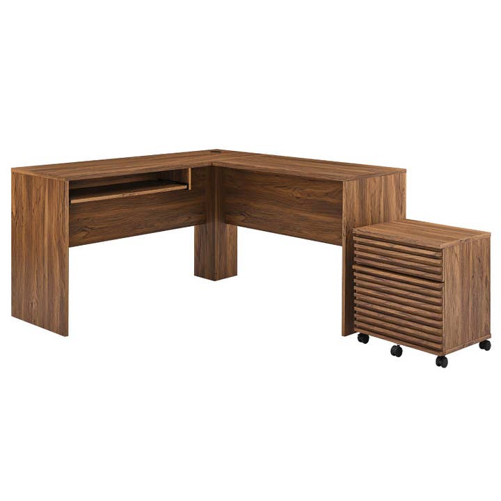 Render Wood Desk and File Cabinet Set for wholesale by Modway