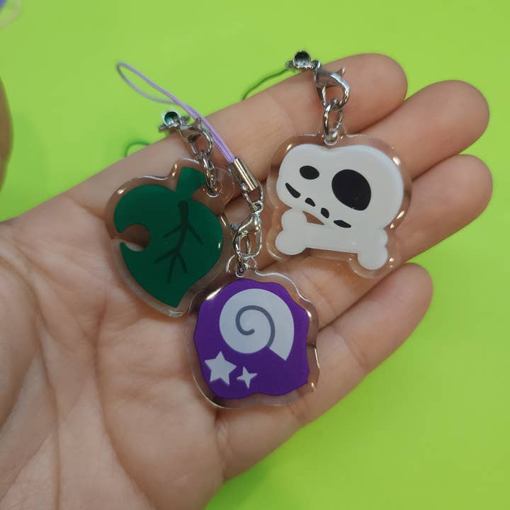 Acrylic Gamer Bag Charm with Cord Loop for wholesale by SHOPMALASTORE