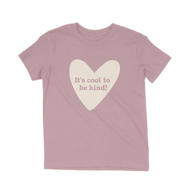 Cool To Be Kind Heart Kids Tee for wholesale by The Communitee Project