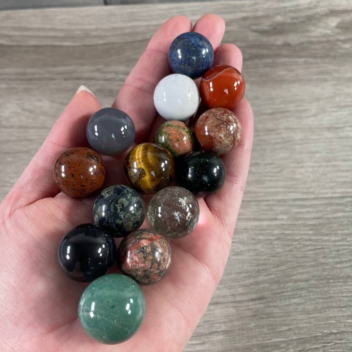 Gemstone Spheres 18mm-22mm | Bulk Crystal Spheres for wholesale by Keystone Crystals