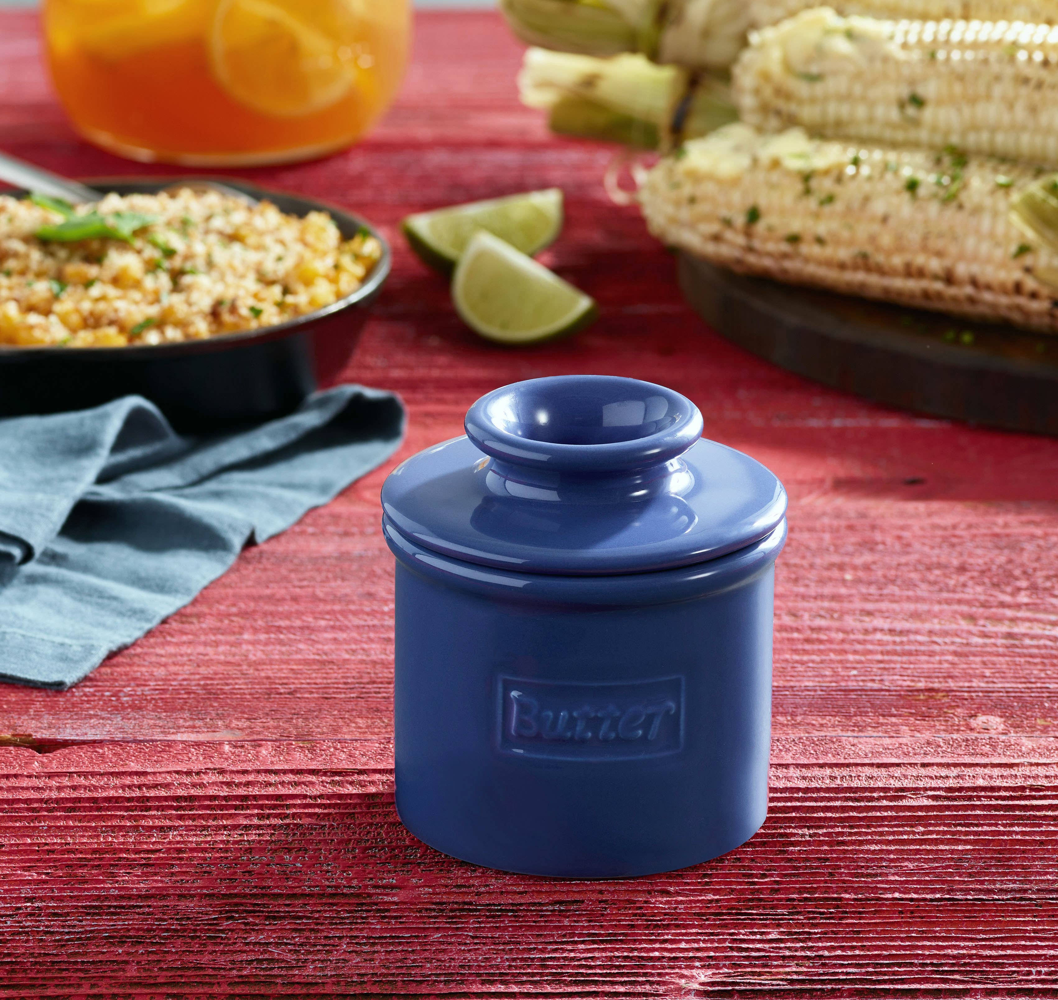 The Original Butter Bell® Crock - Wholesale Butter Dish - The Original Butter Bell® Crock - Cafe Royal Blue5
