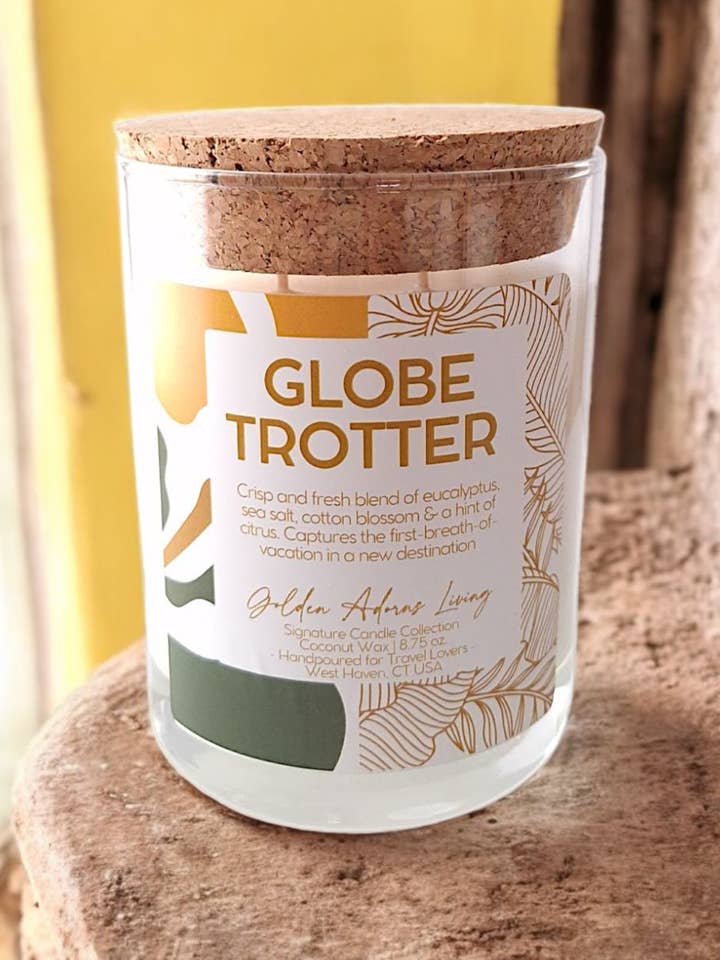 GLOBETROTTER| Candela da viaggio a doppio stoppino per la vendita all'ingrosso da parte di Golden Adorns Living