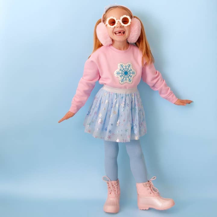 Sweet Wink - Wholesale Tutu - Kids - Snow Princess Iridescent Tutu - Kids Dress Up Skirt - Winter