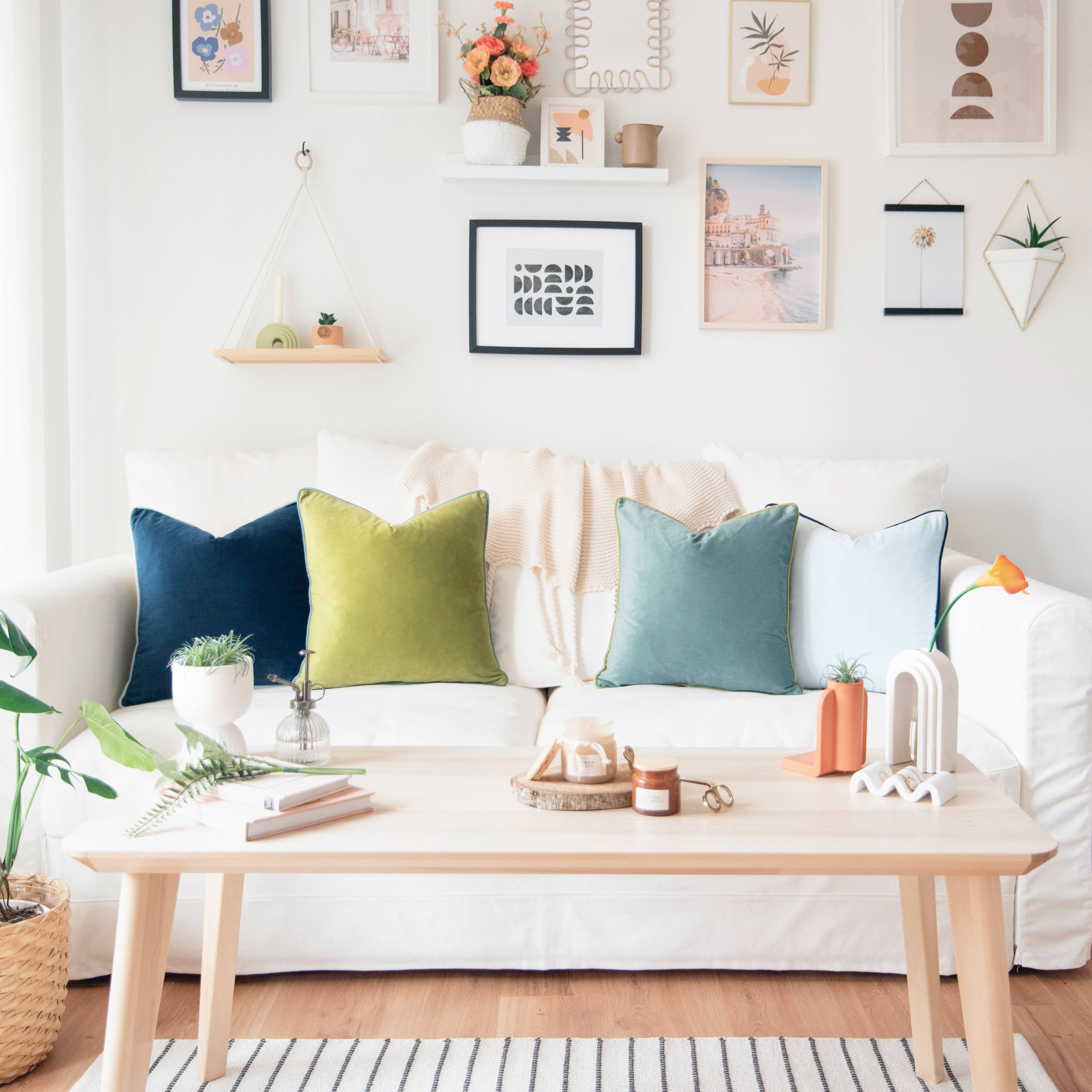 Monday Moose - Wholesale Throw/Decorative Pillow - Monteverde Pillow Covers (4-Pack) - Green/Blue2