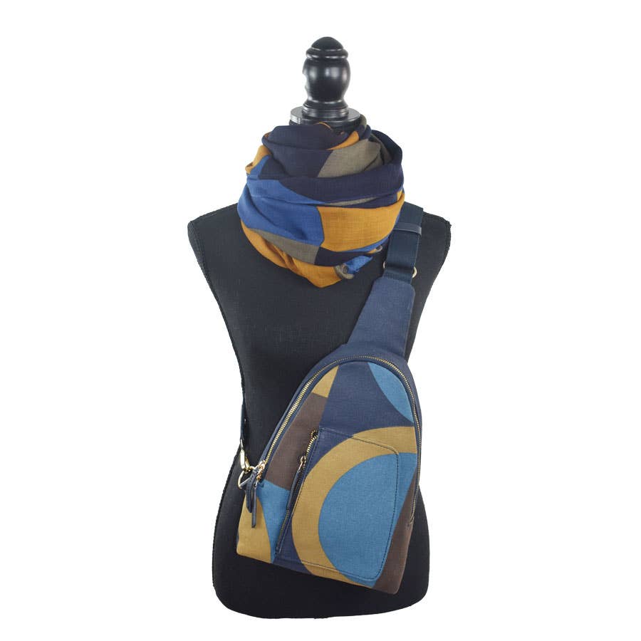 Dupatta Designs - Wholesale Crossbody Bag - Women's - Chihiro Colorblock Cross-body Bag1