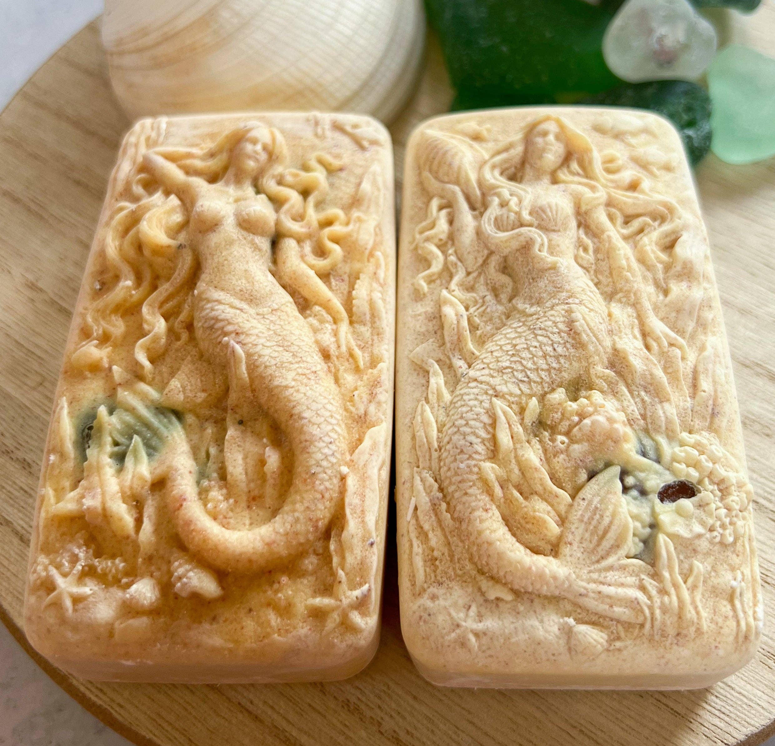 Fairyland Glade - Wholesale Bar Soap - Lemon Verbena Hidden Sea Glass Sea Salt Soap MADE TO ORDER3