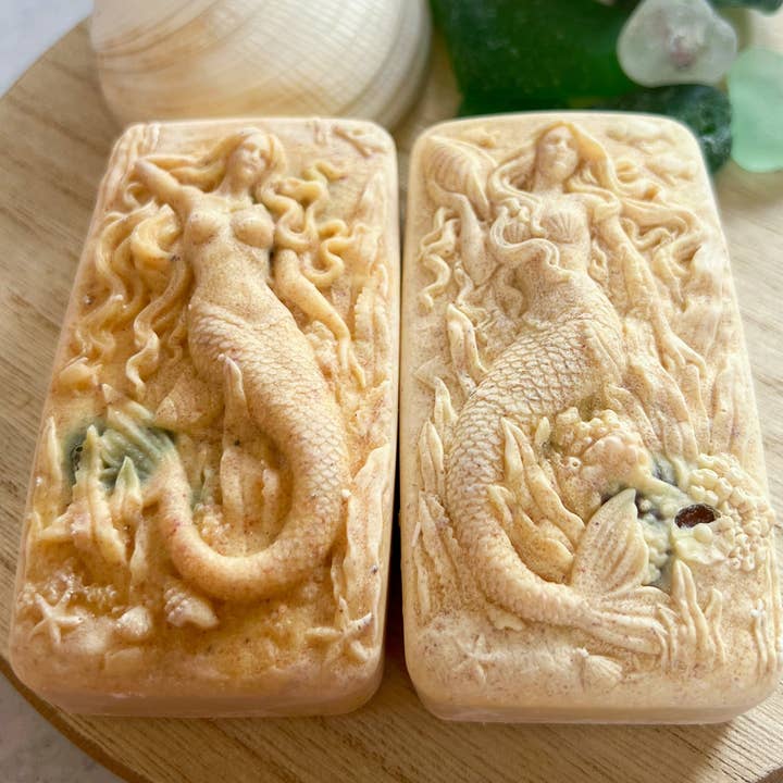 Fairyland Glade - Wholesale Bar Soap - Lemon Verbena Hidden Sea Glass Sea Salt Soap MADE TO ORDER3