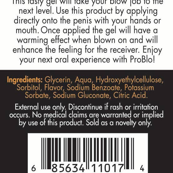 Little Genie Productions – Großhandel Gleitmittel – Pro Blo Oral Pleasure Gel - Kaugummi2