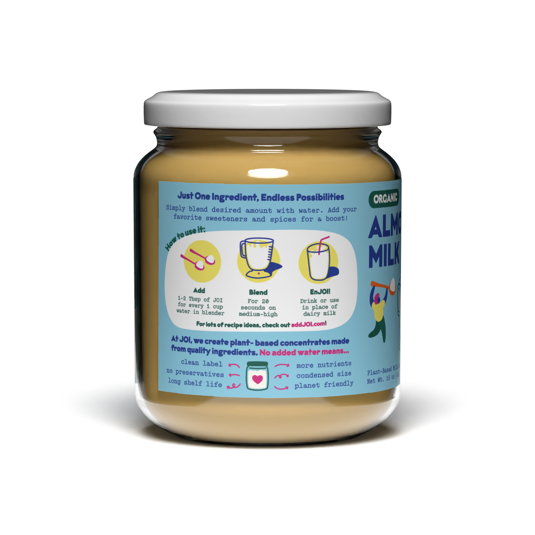 JOI - Wholesale Non-Dairy Milk - Almond Milk Base Organic - 15 oz1