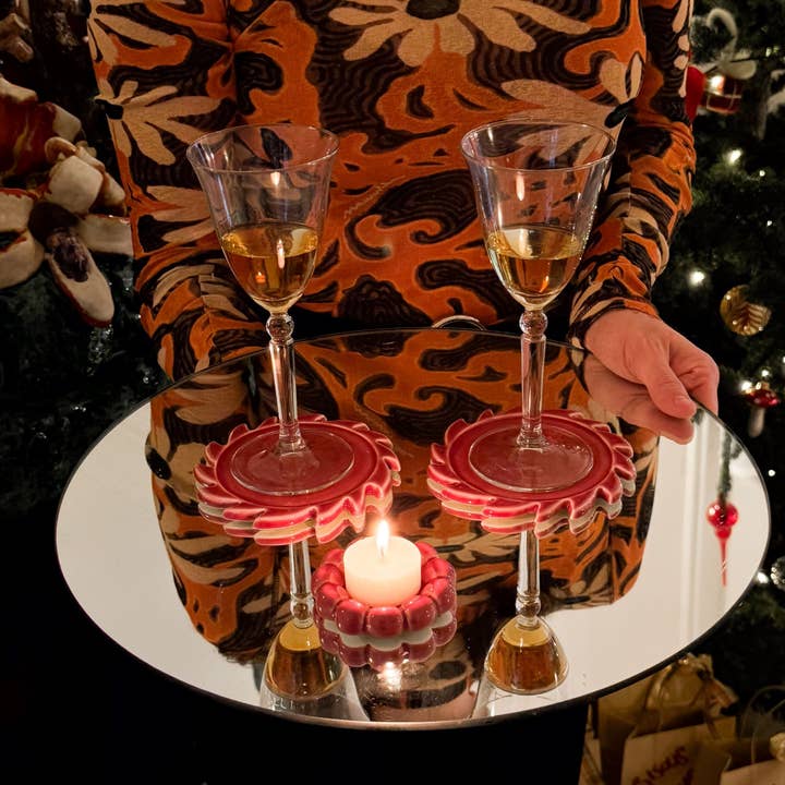 Denise - Wholesale Candle Holder - Dakota Pink T-Light2