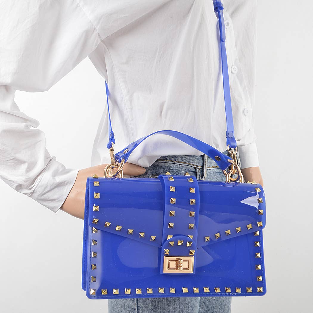 3AM BY H&D ACCESSORIES - Wholesale Clutch Bag - Women's - Studded Colorful Transparent Clutch4