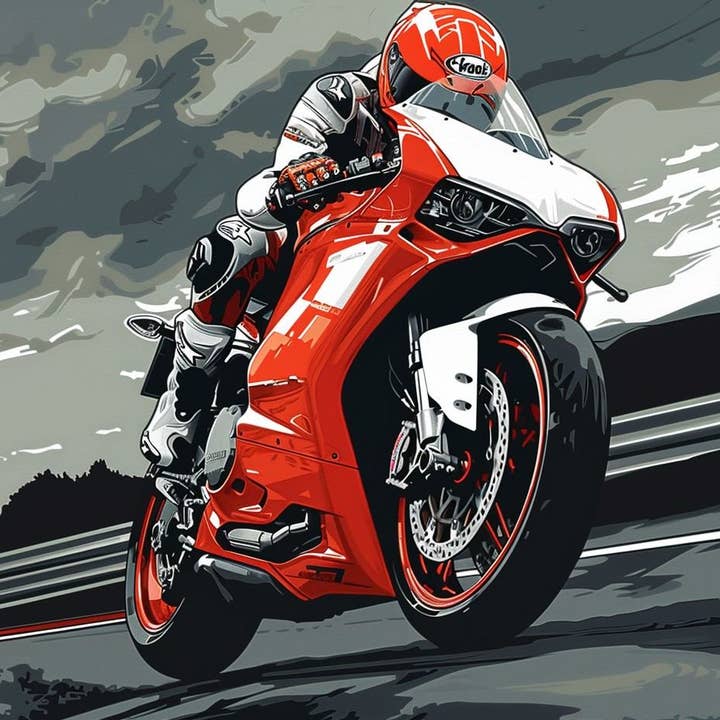 Piloto de Superbike da Ducati por atacado de Paint with Number