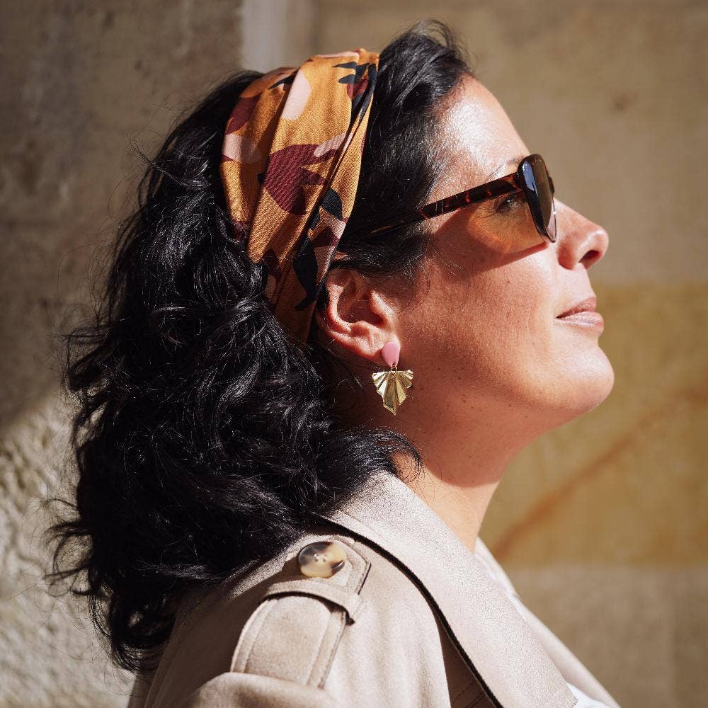 Jolie mouette - Vendita all'ingrosso Fascia per capelli - Donna - Fascia Cintura Alma - Giallo Senape - Grande0