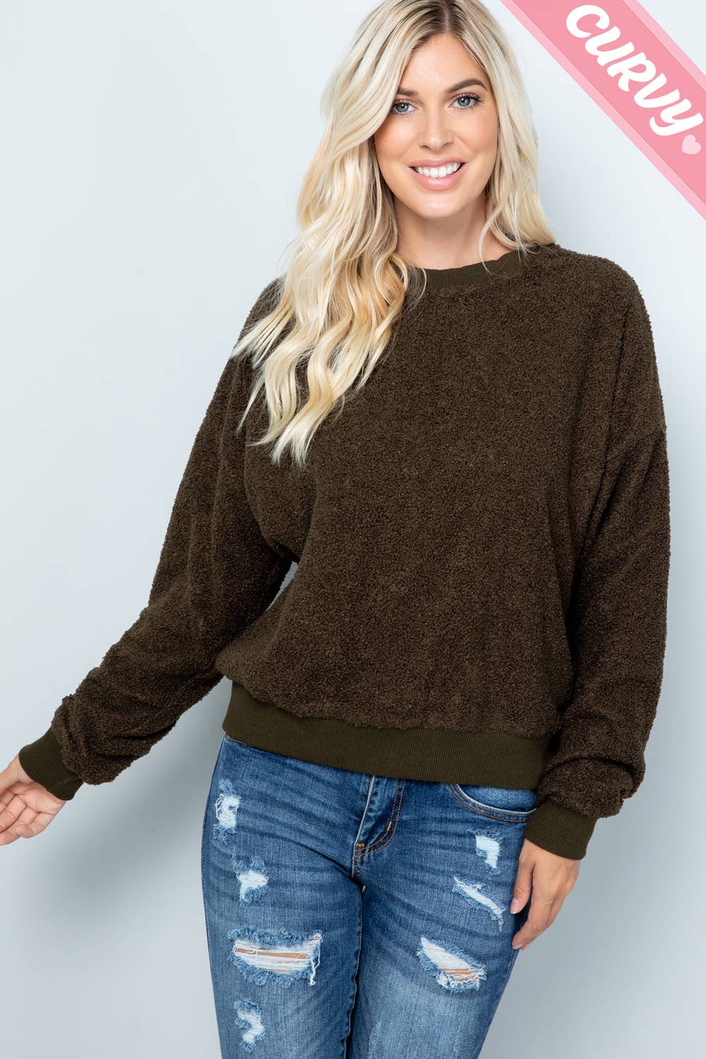 Sweet Lovely by Jen - Wholesale Knit Top - Women's - PLUS SIZE YOUR FAVORITE CASUAL KNIT TOP40