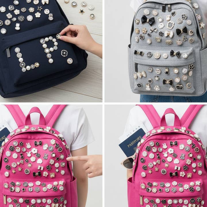 Magnifique Hearts - Wholesale Brooch - Faux Pearl Brooch Pins – Random Mix for Personalization1