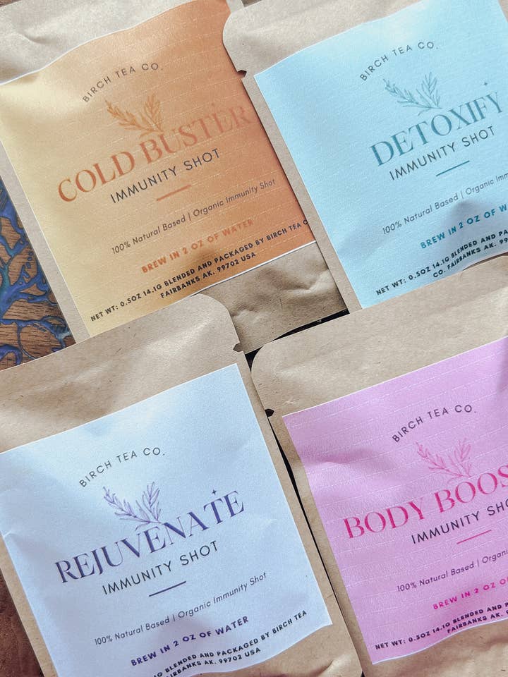 Immunity Shot - Infusion d'immunité à base de plantes biologiques. pour la vente par Birch Tea Co.