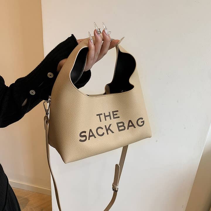 Bestto - Wholesale Shoulder Bag - Women's - PU LEATHER THE SACK BAG SHOULDER CROSSBODY BAG3