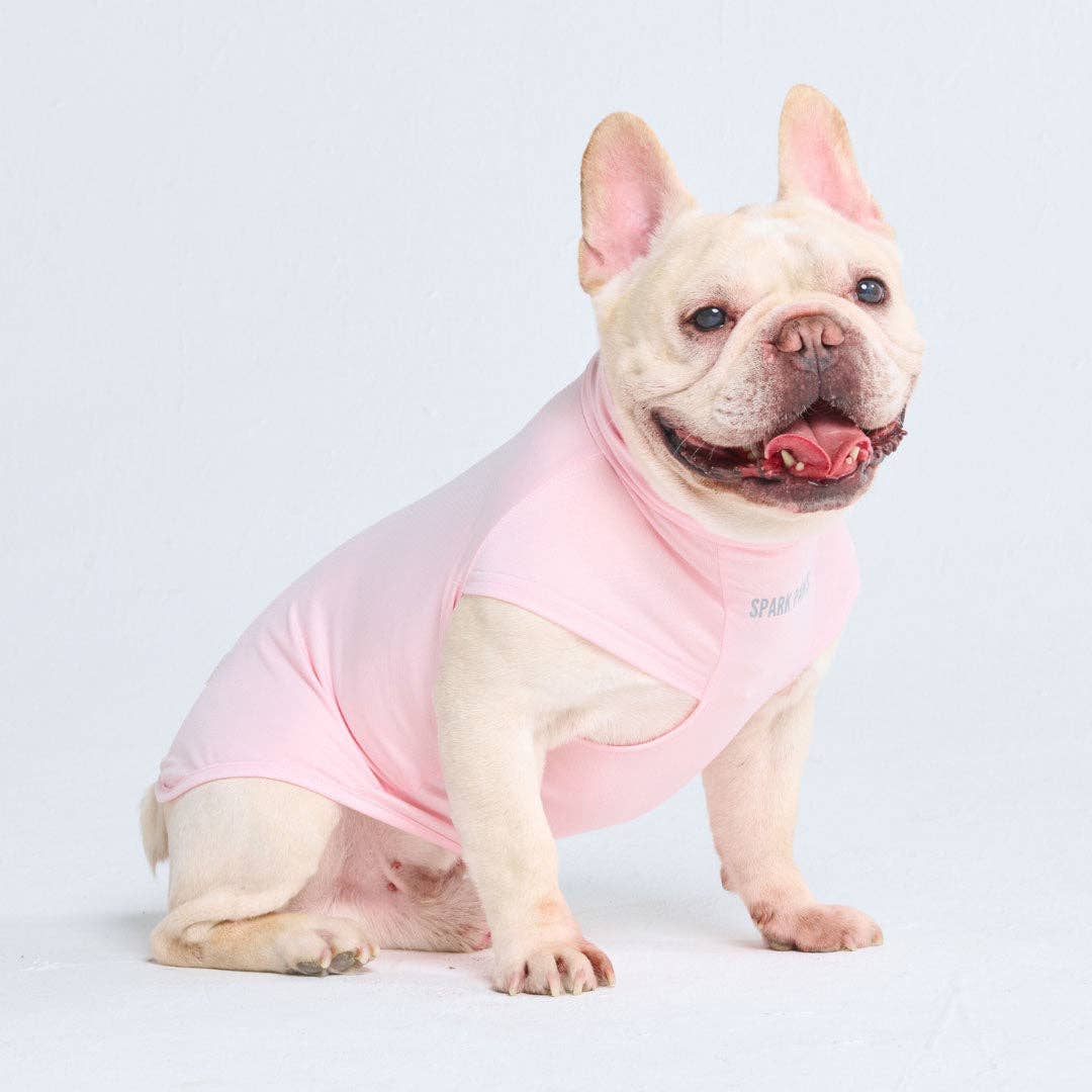 Spark Paws – wholesale Pet shirt – Dog – Sunblock Dog T-Shirt - Light Pink2