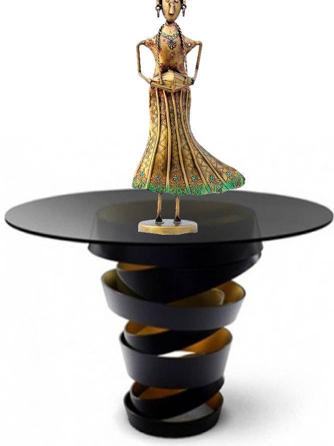 Artistically Handcrafted Metallic Gold Finish Showpiece for wholesale by Lixra