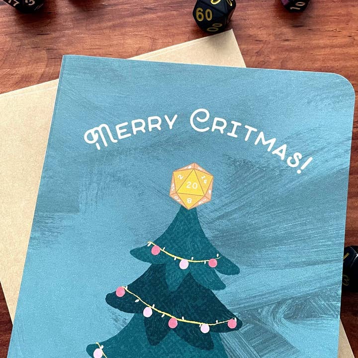 Minva Tabletop Design Co - Wholesale Christmas Card - Merry Critmas Holiday Card