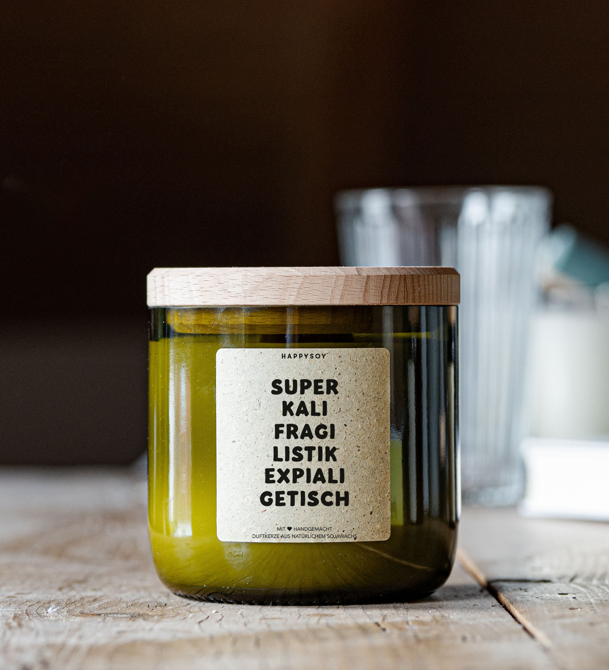 Happysoy - Wholesale Jar/Filled Candle - Scented Candle - SUPERCALIFRAGILISTICEXPIALIDOCIOUS2