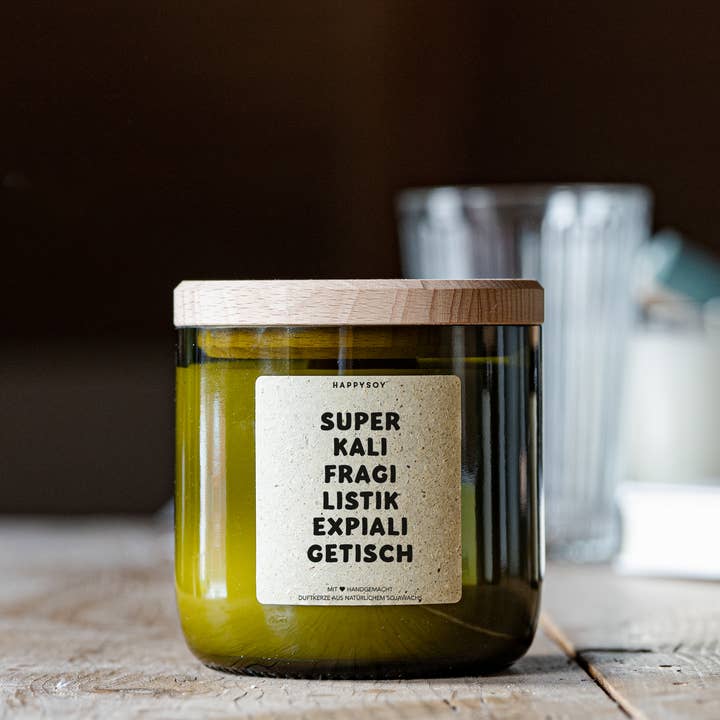 Happysoy - Wholesale Jar/Filled Candle - Scented Candle - SUPERCALIFRAGILISTICEXPIALIDOCIOUS2