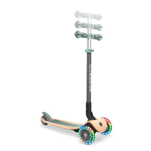 Globber - Wholesale Bike/Scooter - Kids - Primo Foldable Wood Lights  3-Wheel Wooden Foldable Scooter