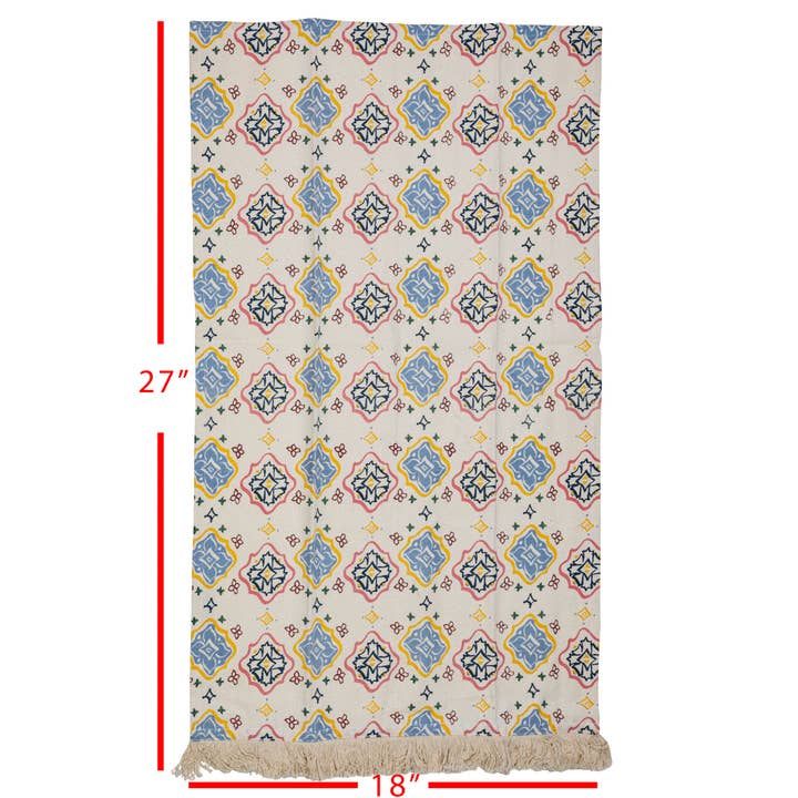 Foreside Home & Garden - Wholesale Tea Towel - SALE - Ava Multicolored Cottage Tea Towel4