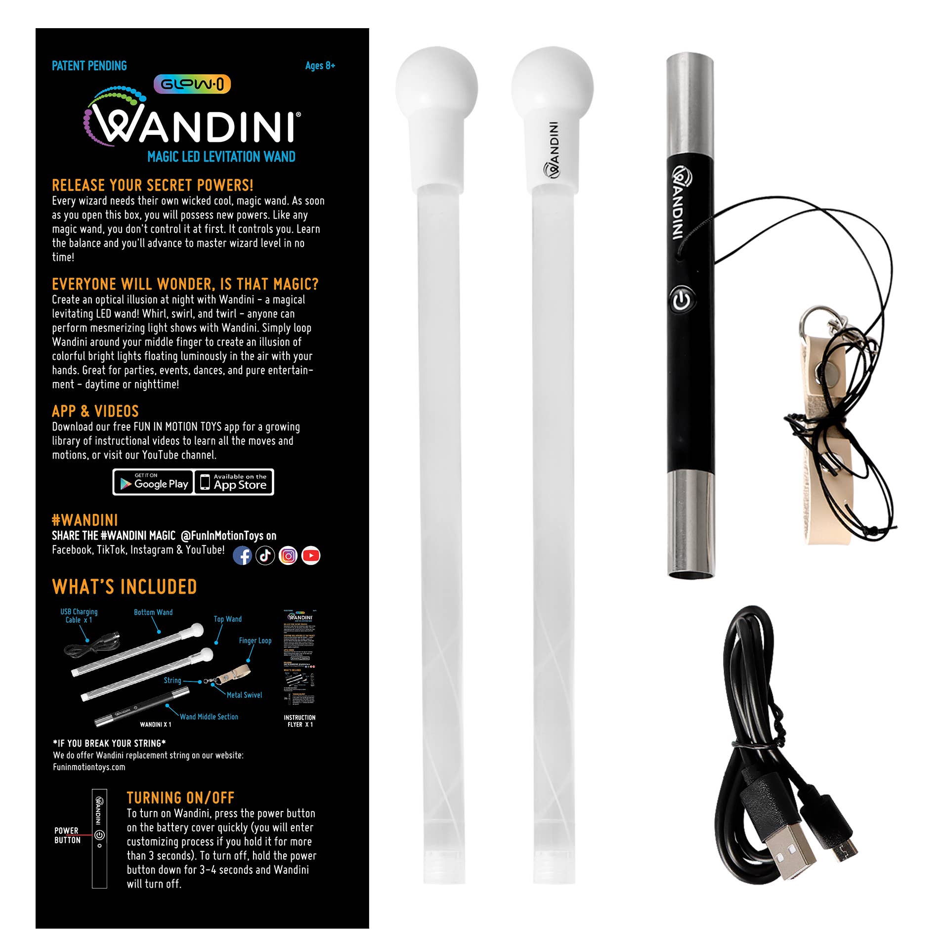 Fun In Motion Toys - Wholesale Light-Up Toy - Kids & Baby - Glow.0 Wandini LED Levitation Wand8