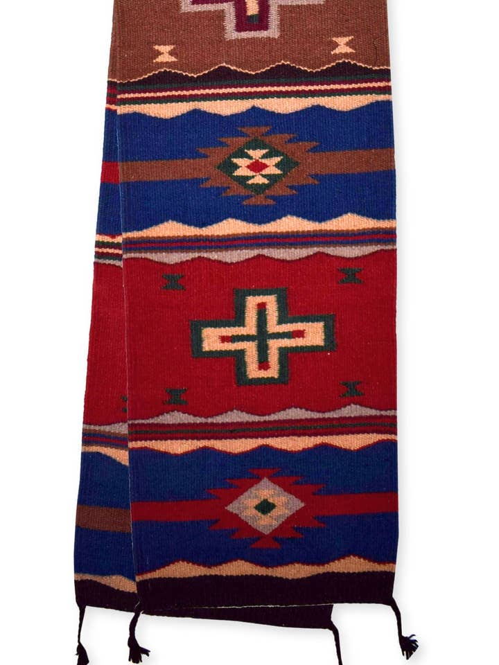16" x 80" Maya Modern Wool Runners, Design K for wholesale by El Paso Saddleblanket