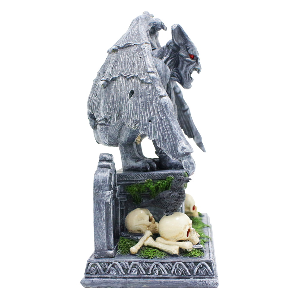 OrnamentallyYou - Wholesale Decorative Figurine - Grave Guardian Gargoyle Figurine, 10" Solar Powered6