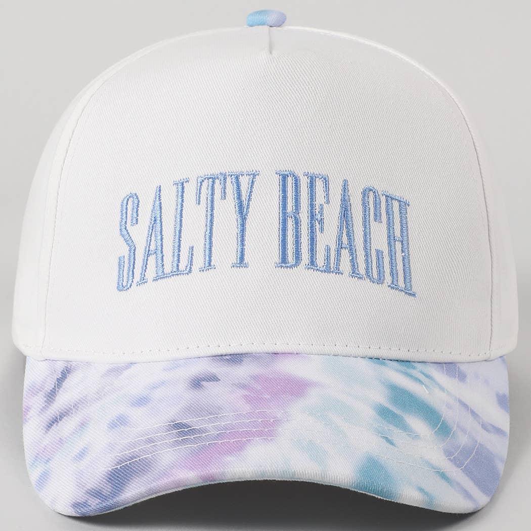 Fashion City - Vente Casquette de camionneur – femme - Casquette Trucker Teinture Tie-Dye Broderie SALTY BEACH15