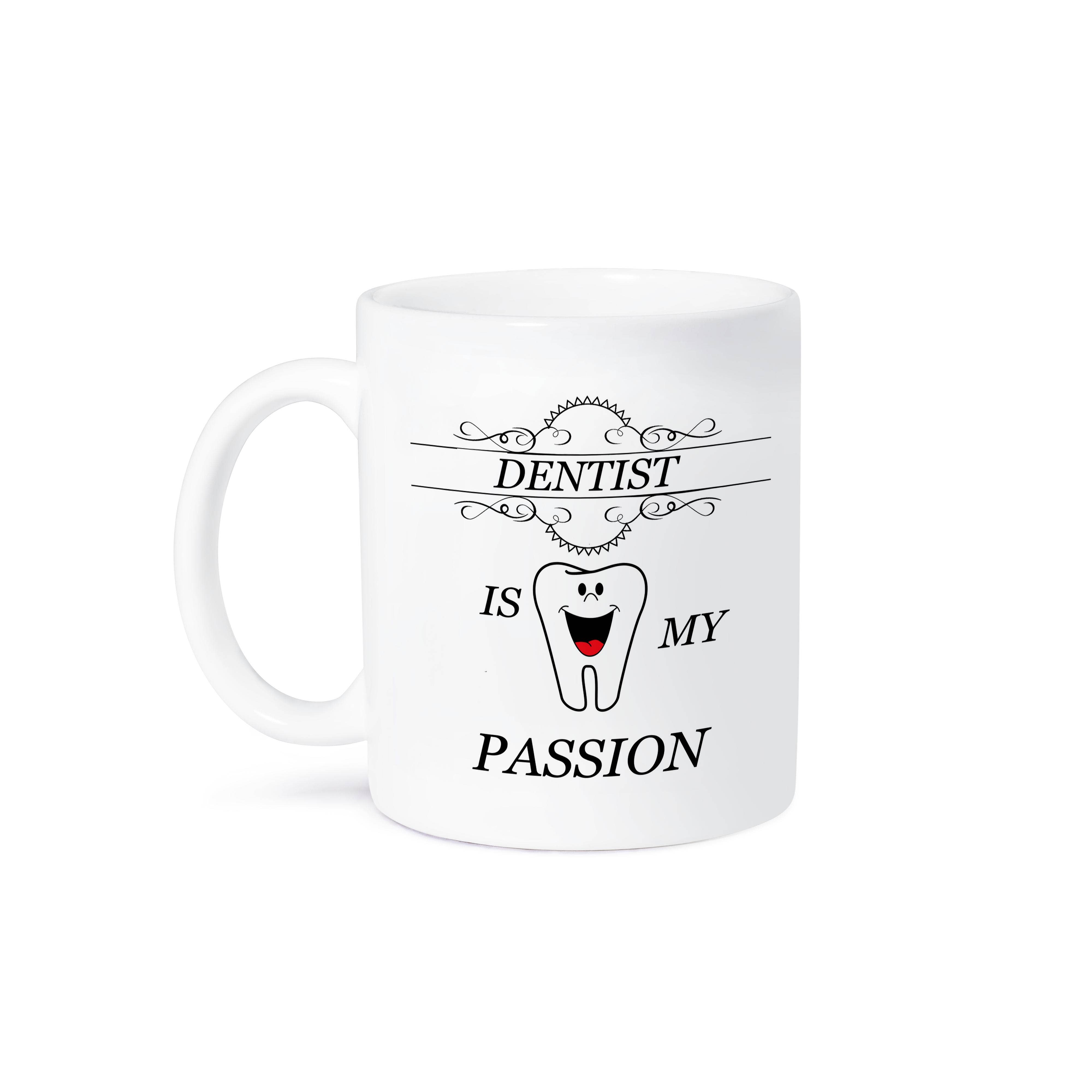 3dRose – wholesale Coffee mug – 3dRose, Dentist Is My Passion Tooth Doctor Smiling Quote Phrase Trendy Work, Mug8
